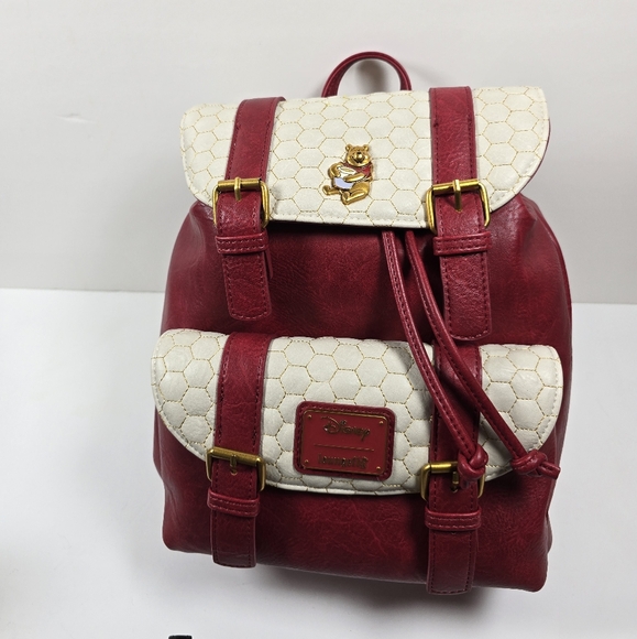 Loungefly Handbags - Loungefly Disney Winnie The Pooh Buckle Honeycomb Mini Backpack Nwt